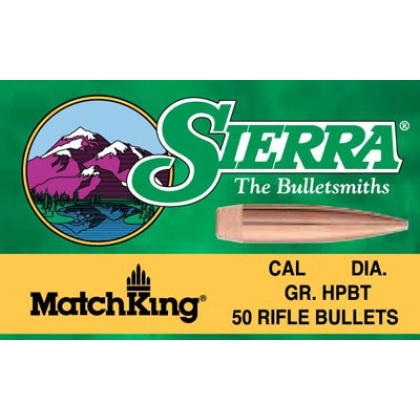 Sierra Bullets .30cal .308 - 168gr Hp-bt Match 100ct