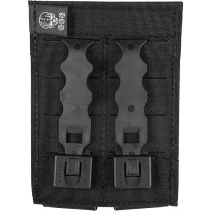 Grey Ghost Double Pistol Magna - Mag Pouch Laminate Black