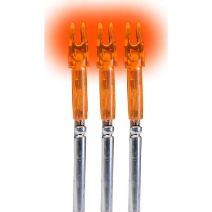 Lumenok Lighted Nock - X-series Hd Orange 3pk