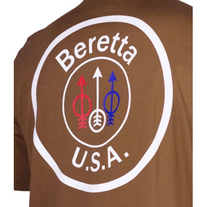 Beretta T-shirt Usa Logo - 2x-large Tobacco Brown