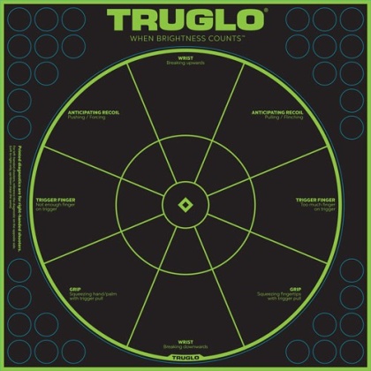 Truglo Tru-see Reactive Target - Handgun Diagnostic 12\