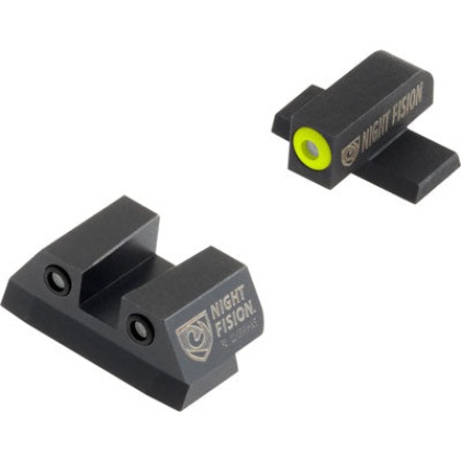 Night Fision Tritium Yellowdot - Square Rear Sig #8f-#8r Set