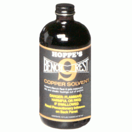 Hoppes Br#9 Benchrest Solvent - 16oz. Bottle