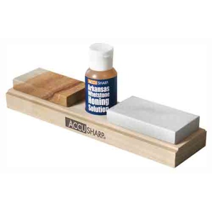 Accusharp Arkansas Whetstone - Combo Knife Sharpening Kit