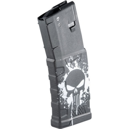 Mft Exd Magazine Ar15 5.56x45 - 30rd Punisher Splat White