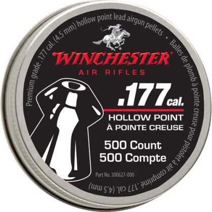 Winchester .177 Hp Pellet - 500 Count Tin 6 Pack Case