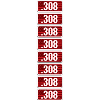 Mtm Ammo Caliber Labels .308 - 8-pack