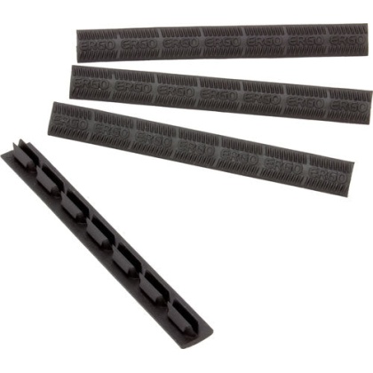 Ergo Grip Rail Cover Wedge Lok - Keymod Black Ergo Logo 4pk